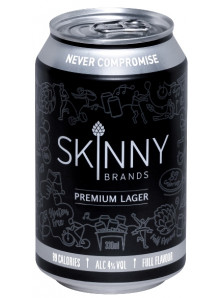 Skinny Lager Beer 6 doze x 0.33 l | Gluten Free | Certificata Vegan |